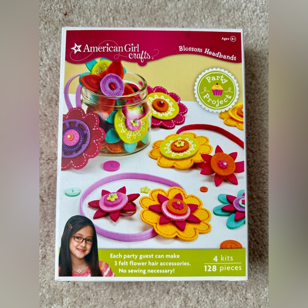 American Girl Crafts Blossom Headbands Party Project Kit - Felt Flower Making